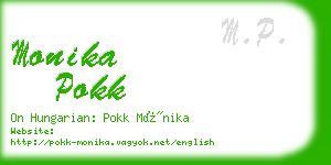 monika pokk business card